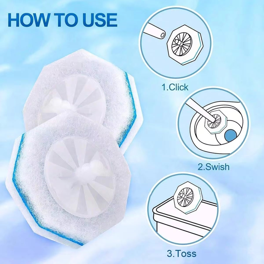 20/40pcs Disposable Toilet Cleaning Wand Refills, Toilet Wand Disinfecting Refills, Toilet Brush Heads, Disposable Wand Heads, Apartment Essentials, College Dorm Essentials, Ready For Back To School Supplies Bathroom Decor